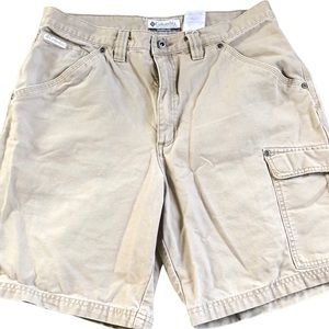 Men’s Columbia Khaki Cargo Shorts Size 34